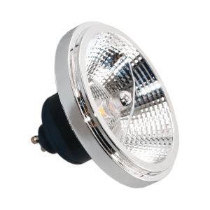 Bisolux lampada LED GU10 (AR111) regolabile Clint, nero, 12W, 4000K