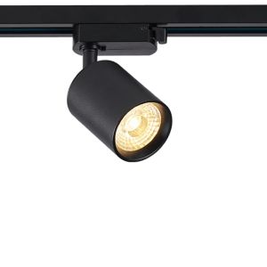 Faretto trifase nero Jayla, 10W, 4000K, Pro