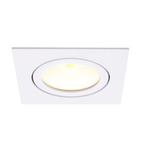 Faretto da incasso bianco in alluminio, Laom, 6W, 2700K LED, IP22
