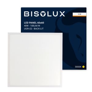 Pannello LED 60x60 - 40W - 3000K - UGR<22 - retroilluminato - bordo stretto