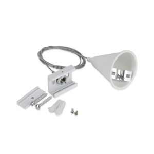 Set sospensione per illuminazione su binario trifase, 1,5 metri, bianco, Pro
