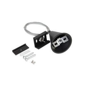 Set sospensione per illuminazione su binario trifase, 3 metri, nero, Pro