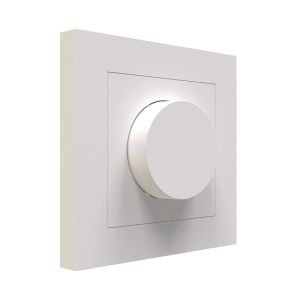 Placca di copertura bianca per dimmer singolo
