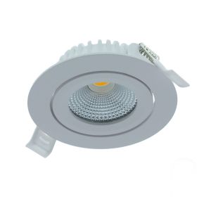 Downlight bianco in alluminio, Wimke, 5W, RGBW LED, IP54
