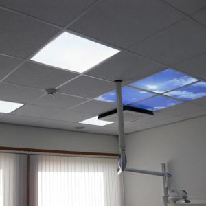 Stampa fotografica nuvola - set di 4 lastre acriliche con stampa, per pannelli LED 60x60 cm