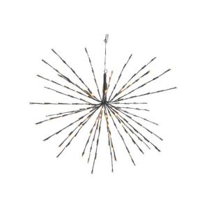 Stella 3D LED da 30 cm con 42 luci LED scintillanti di colore bianco caldo