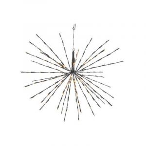 Stella 3D LED da 45 cm con 72 luci LED scintillanti di colore bianco caldo