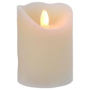 Candela LED tremolante 17 cm, crema