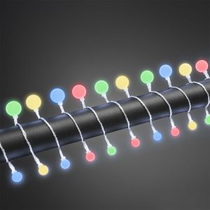 Luci di Natale da esterno a LED da 16 m, 80 lampadine colorate