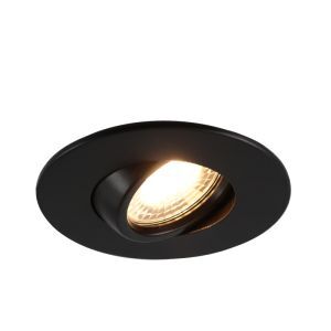 Faretto da incasso per bagno nero moderno, Jill, IP44