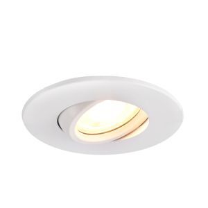 Faretto da incasso per bagno bianco moderno, Jill, IP44