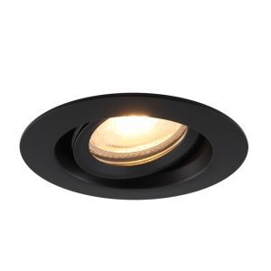 Faretto da incasso per bagno nero in alluminio, Jorin, IP65