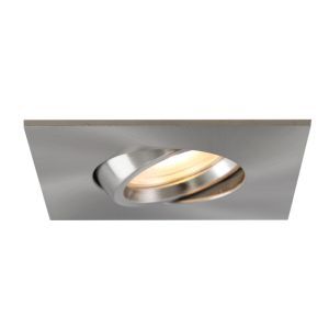 Faretto da incasso per bagno in nichel in alluminio, Jill, IP44