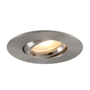 Faretto da incasso per bagno in nichel in alluminio, Jill, IP44