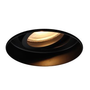 Faretto da incasso senza cornice nero in alluminio, Royce