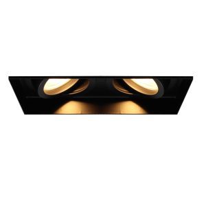 Faretto da incasso senza cornice nero in alluminio, Royce