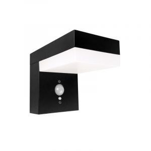 Applique da esterno solare nera in alluminio, Ritex, 6W, 2700K LED, IP44