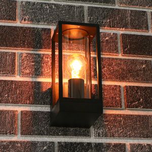 Lampada da esterno nera in alluminio, Nadja, IP44