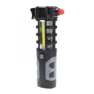Lampada a mano nera in plastica, Charley, 3W, 6500K LED