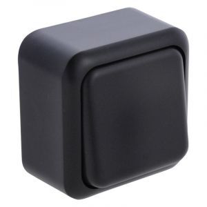 Deviatoio per interruttori Q-Link a montaggio superficiale, nero