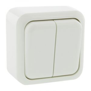 Exin Exo Switch serie a montaggio superficiale, bianco polare