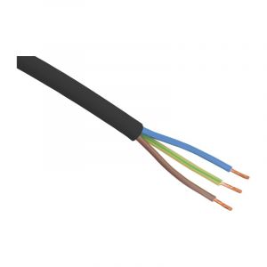 Cavo domestico da 5 metri VMVL 3 x 1,0 mm, nero