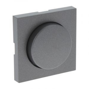 Q-Link S-Line Placca Centrale con Manopola Dimmer, Nero/Antracite
