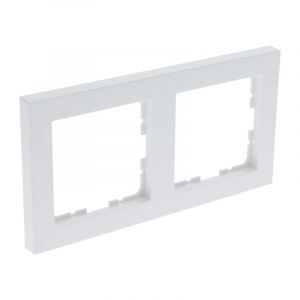 Cornice di copertura Q-Link S-Line, 2 vie, bianco polare