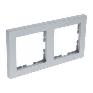 Cornice di copertura a 2 vie Q-Link S-Line, colore grigio/alluminio