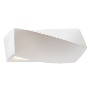 Lampada da parete up down in vetro bianca, Annick