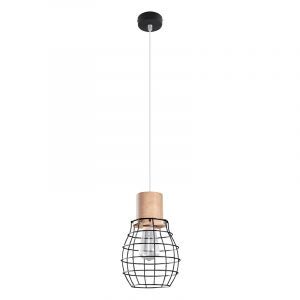 Lampada a sospensione in legno marrone, Gerbrich