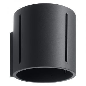 Lampada da parete up down in alluminio nera, Jamey