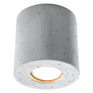 Faretto da superficie in cemento grigio, Amely