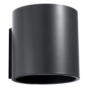 Lampada da parete up down in alluminio antracite, Amely
