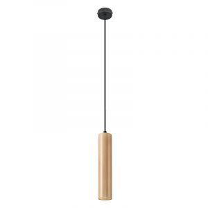Lampada a sospensione in legno marrone, Francina