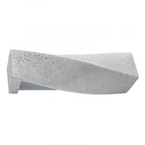 Applique da parete in cemento grigia, Annick