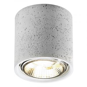 Faretto da superficie in cemento grigio, Ewald