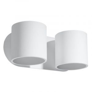 Lampada da parete up down in alluminio bianca, Amely