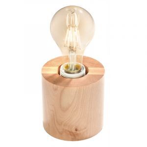 Lampada da tavolo in legno marrone, Anela