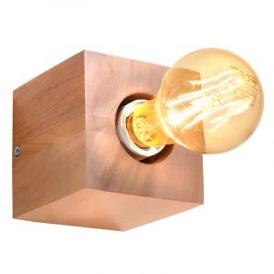 Faretto da parete in legno marrone, Anniko