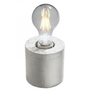 Lampada da tavolo in cemento grigia, Anela