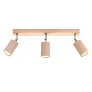 Faretto da soffitto in legno marrone, Fredrik