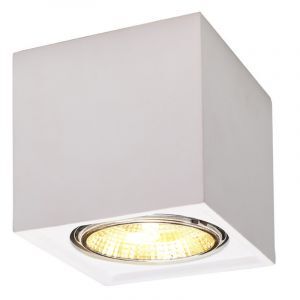 Faretto da superficie in ceramica bianco, Madee