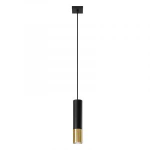 Lampada a sospensione in alluminio dorata, Hediye