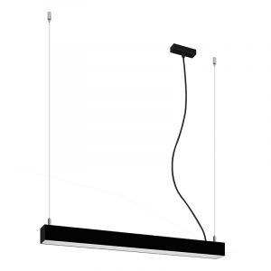 Lampada a sospensione in alluminio nera, Mascha, 22W, 3000K LED