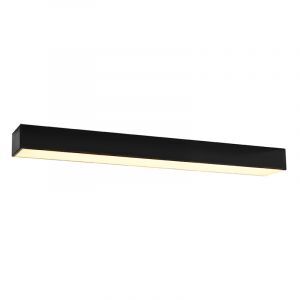 Lampada da soffitto in alluminio nera, Mascha, 22W, 3000K LED