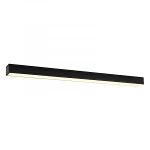Lampada da soffitto in alluminio nera, Mascha, 31W, 3000K LED