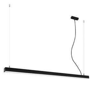 Lampada a sospensione in alluminio nera, Mascha, 48W, 3000K LED