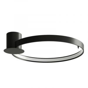 Plafoniera in alluminio nera, Ringo, 30W, 3000K LED