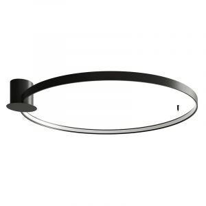 Plafoniera in alluminio nera, Ringo, 70W, 3000K LED